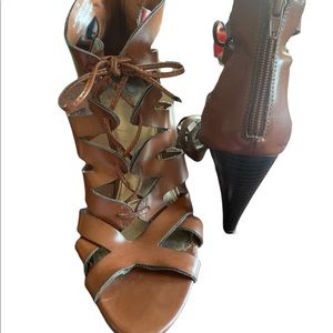 Mossimo Brown Sandal Heels